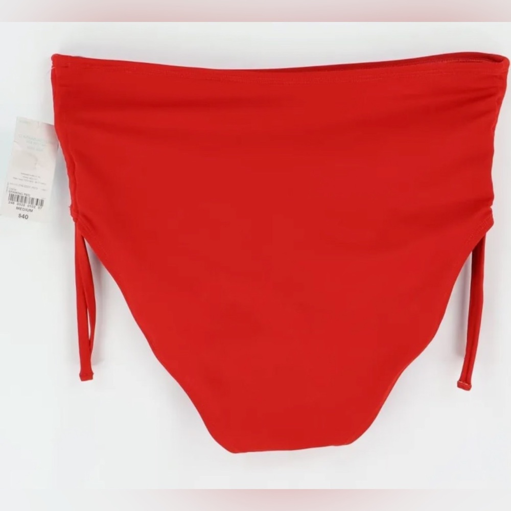 Oasis High Waist Swim Bottoms Orange Medium - Picture 2 of 7
